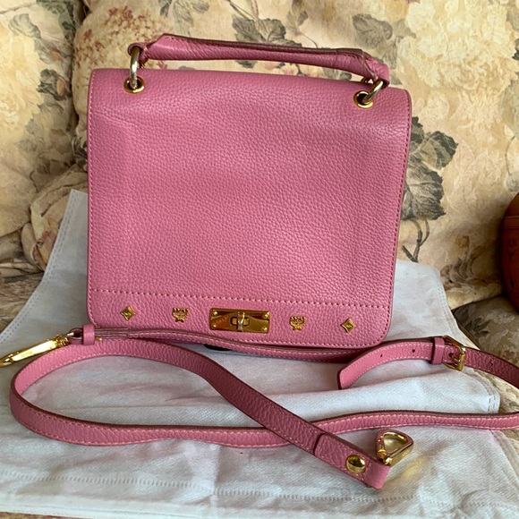 MCM Bags Euc Mcm Crossbody Bag Soft Pink Leather Poshmark